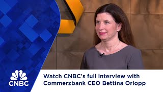 Watch CNBCs full interview with Commerzbank CEO Bettina Orlopp [upl. by Carlotta]