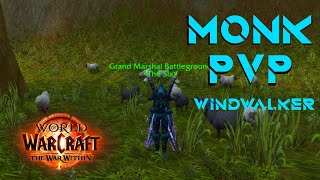 TWW Season 1 Windwalker Monk Rated Battleground Blitz PVP Gameplay 3 [upl. by Morganica]