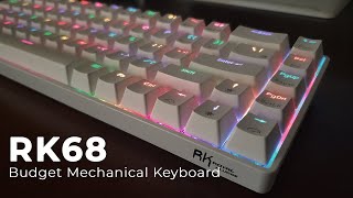 Royal Kludge RK68 65 Mechanical Keyboard Unboxing amp Typing Test Brown Switches [upl. by Earb]