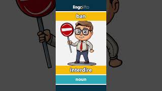 🇬🇧🇫🇷 ban  interdire  vocabulary builder  learn English  apprenons langlais [upl. by Aietal]