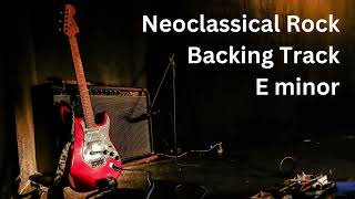 BT002 E minor neoclassical rock backing track [upl. by Annail]