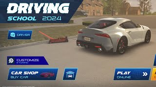 Car Parking Simulator White Toyota Supra MK5 AndroidIOS Car game simulator Multiplayer game [upl. by Ecylahs]