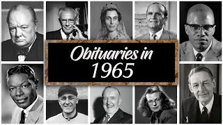 Obituary in 1965 Famous Faces We Lost in 1965 [upl. by Nessah]