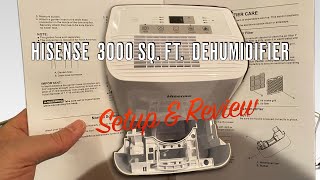 HiSense Dehumidifier Setup and Review [upl. by Anaujat]