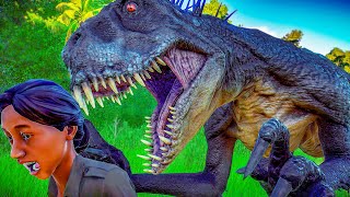 NAJGROŹNIEJSZE DINOZAURY vs LUDZIE INDOMINUS SCORPIUS REX  JURASSIC WORLD EVOLUTION 2 [upl. by Kerat]