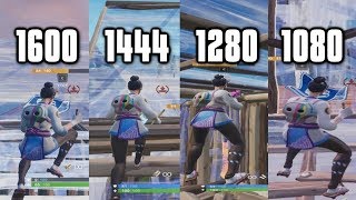 Comparing All Stretched Resolutions In Fortnite  How To Find The Perfect Res [upl. by Ekrub101]