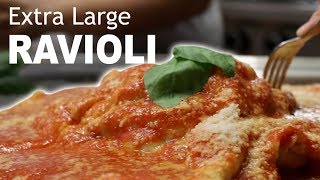 DIY EXTRA LARGE RAVIOLI  Feat Homemade Gnocchi [upl. by Marlen]