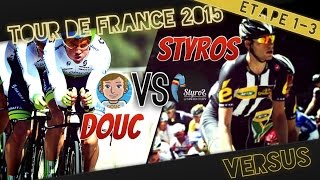 Tour de France 2015  Versus  MTN Qhubeka VS Orica Green Edge  Etape 1 à 3 [upl. by Lauree]