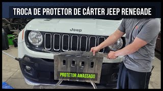 Jeep bateu em baixo Como trocar em casa o protetor de Carter do Jeep Renegade [upl. by Eward]