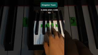 UB40Kingston Town tutorial fácil para piano ub40 kingstonkingstontown hits top10 music pop [upl. by Renba580]