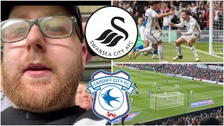 Swansea City 11 Cardiff City  LATE HEARTBREAK IN THE SOUTH WALES DERBY  Match Vlog 125 [upl. by Eppes]