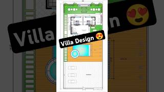 Villa Design 🏡 villa houseplan home design viral architecture interior homedesign [upl. by Ahsirahc]