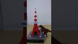 Nanoblock Saurier Godzilla and Tokio Tower thx klaaschdaa4331 [upl. by Rona]