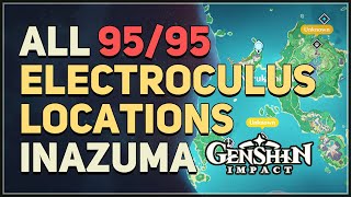 All 95 Electroculus Locations Genshin Impact [upl. by Akaya770]