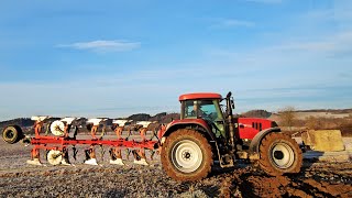 Case Puma 150 CVX mit 1000 Vario XMS Plus von Vogel amp Noot 5 Schar beim pflügen 2024 [upl. by Zimmer]