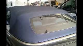 How to manually open convertible Mercedes CLK Soft Top [upl. by Llemert660]