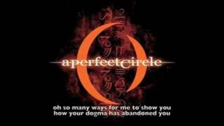 A Perfect Circle  Judith lyrics [upl. by Naynek]