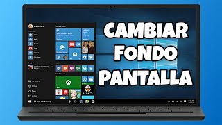 COMO CAMBIAR EL FONDO DE PANTALLA DE TU PC WINDOWS 10 FACIL Y RAPIDO EN 2024 [upl. by Ytsim]