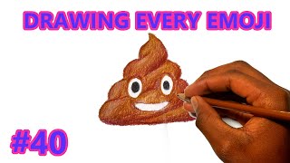 How to draw the Pile Of Poo emoji 💩 [upl. by Liagiba]