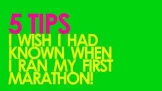 5 TIPS FOR RUNNING YOUR FIRST MARATHON  GingerRunnercom [upl. by Atter815]