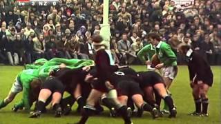 1973 Rugby Union Test Match Ireland vs New Zealand All Blacks Highlights [upl. by Beck813]