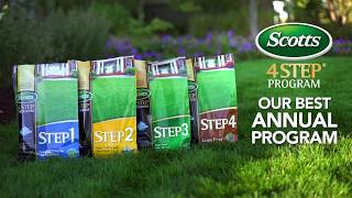 How to Get a Great Lawn with Scotts® 4STEP® Program  Our Best Annual Program for Your Lawn [upl. by Hana46]