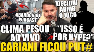 MAUMAU ABANDONA PODCAST E CARIANI FICA PUT AO VIVO COM ATITUDE DE INFLUENCIADORES NATURAIS [upl. by Hilbert]