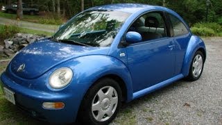 1999 Volkswagen Beetle 20 GLS Walkaround and start up [upl. by Eillak]