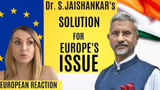 S Jaishankar gives solution for Europes issues  Reaction [upl. by Terryl512]