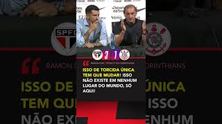 Treinador do Corinthians falou sobre torcida única nos clássicos de São Paulo shorts [upl. by Akirahc]