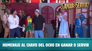 Mira el divertido sketch del Chavo del 8 realizado en la casona  ¿Ganar o Servir  Canal 13 [upl. by Choong]