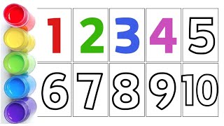 Learn to Write Numbers from 1 to 10  Preschool Writing of 123 [upl. by Alysoun]