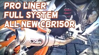 Review Pro Liner full system CBR150R facelift [upl. by Ydarb]