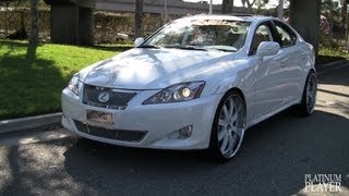 LEXUS IS 250 on 22 INCH ASANTIS LOS ANGELES [upl. by Adnwahsal]