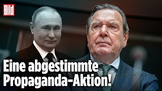 Gerhard Schröder trifft Putin  GeheimMission in Moskau [upl. by Attena]