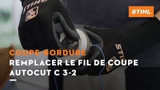 Remplacer le fil de coupe  AutoCut C 32  Coupebordures STIHL [upl. by Ahsrats]