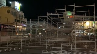 岸和田だんじり祭り🌈カンカン場、観覧席。今日から建設開始。ビューイングシート。202492。 [upl. by Laraine]