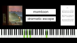 mxmtoon  dramatic escape BEST PIANO TUTORIAL amp COVER [upl. by Innor]