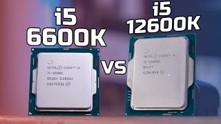 Intel i512600K vs i56600K Gaming amp Productivity  Alder Lake vs Skylake [upl. by Aitnohs]