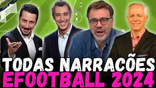 AS MELHORES NARRAÇÕES DO EFOOTBALL 2024  QUAL MELHOR NARRAÇÃO DO EFOOTBALL 2024 [upl. by Ibbison187]