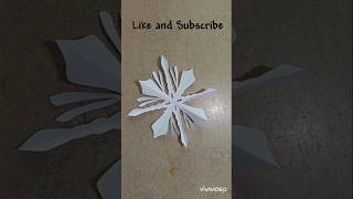 Paper Snowflake ❄️ new idea for decoration shorts papercrafts snowflakes decoration [upl. by Haldas]