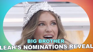 Big Brother 26 Spoilers Leahs Shocking Nominations in Wild AI Twist [upl. by Gibrian175]