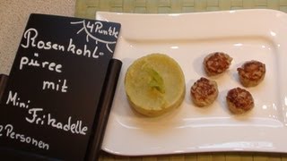 Thermomix® Rosenkohlpüree nWeight Watchers® mit Mini Frikade [upl. by Adria]