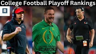 OFFICIAL College Football Playoff Rankings  Instant Reaction [upl. by Benoit120]