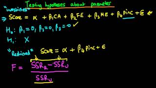 Testing hypothesis about linear combinations of parameters  part 3 [upl. by Zumstein615]