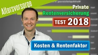 RENTENVERSICHERUNG TEST 2018  Die KOSTENGÜNSTIGSTE Rentenversicherung 🇩🇪 [upl. by Alexandra]