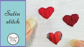 Satin stitch embroidery tutorial a beginners guide [upl. by Edlihtam]