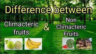 Climacteric and Non Climacteric fruits  Horticulture [upl. by Nylhtiak]