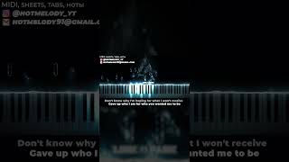 Linkin Park  The Emptiness Machine  piano karaoke instrumental cover [upl. by Agiaf]