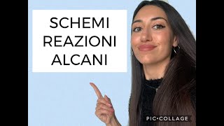 SCHEMI REAZIONI ALCANI [upl. by Allimaj]